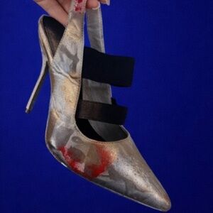 Reworked Eleasticized Slingbacks 9USA
